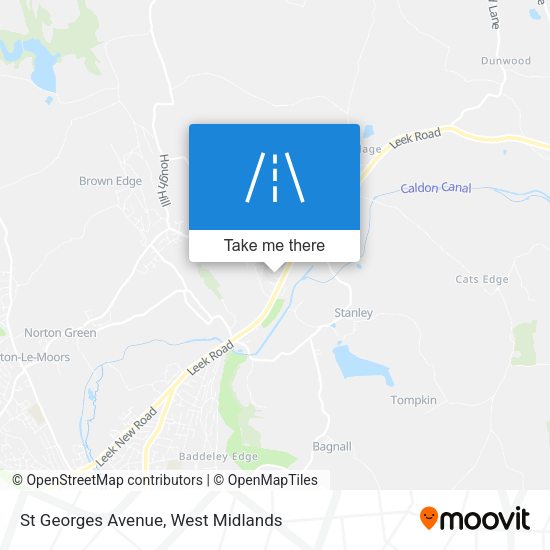St Georges Avenue map