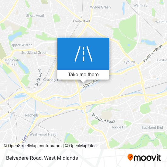Belvedere Road map