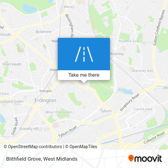Blithfield Grove map