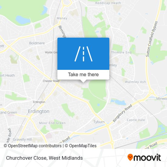 Churchover Close map