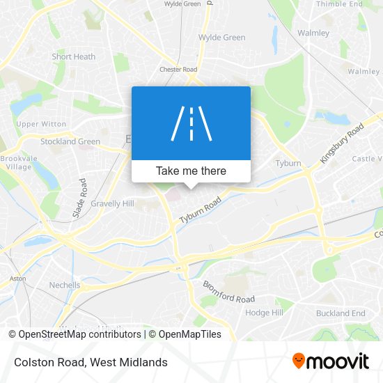 Colston Road map