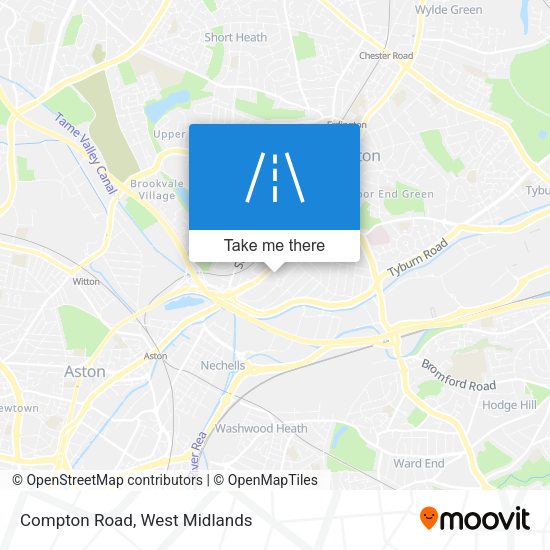 Compton Road map