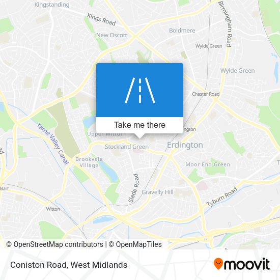 Coniston Road map