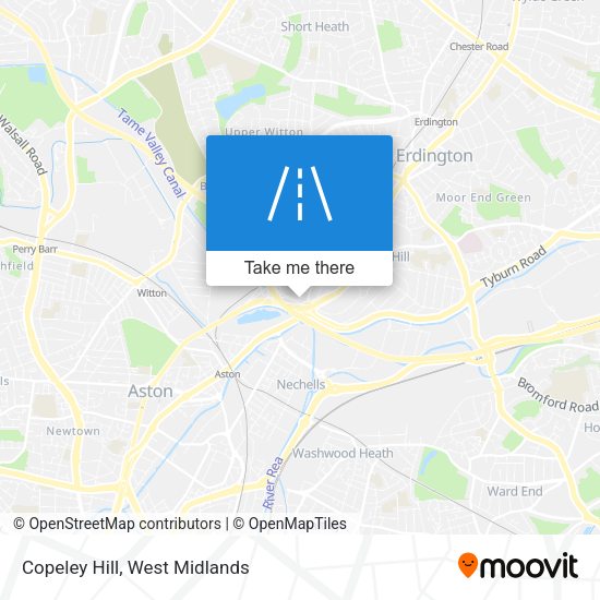 Copeley Hill map
