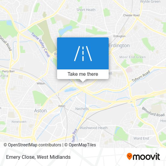 Emery Close map