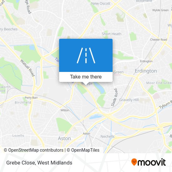 Grebe Close map
