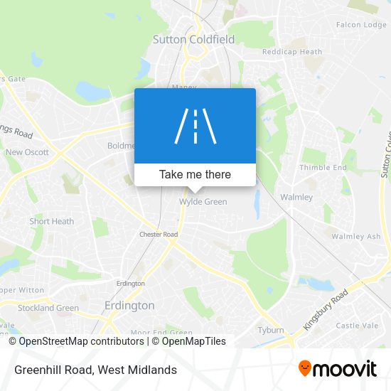Greenhill Road map