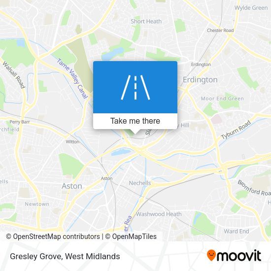 Gresley Grove map