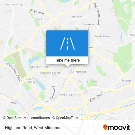 Highland Road map