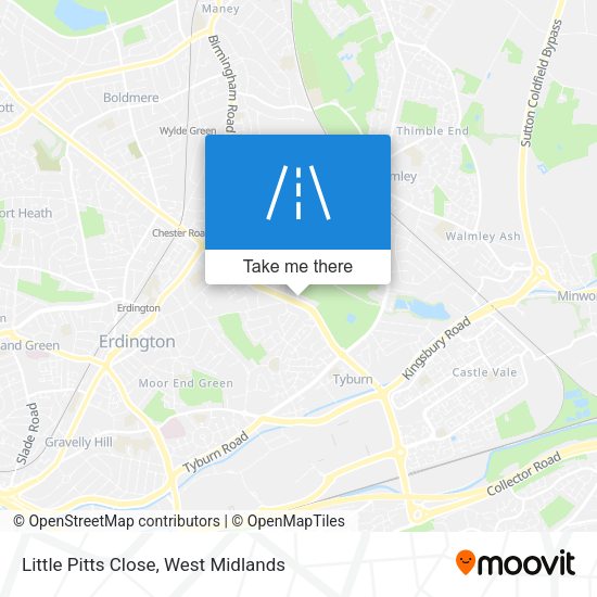 Little Pitts Close map