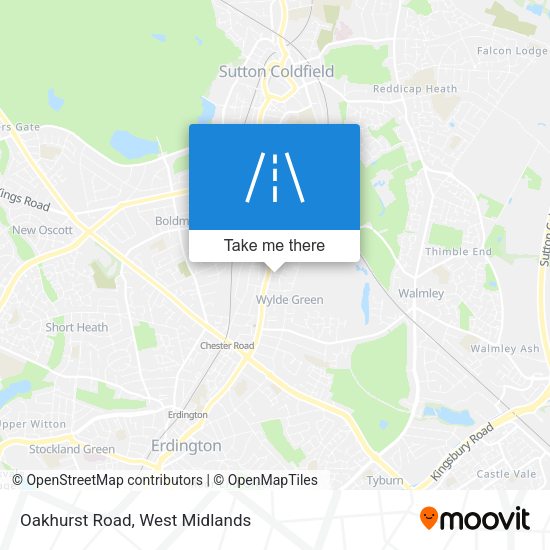 Oakhurst Road map