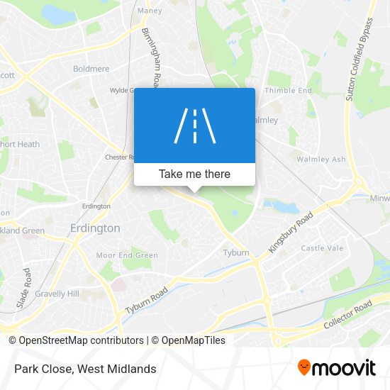 Park Close map
