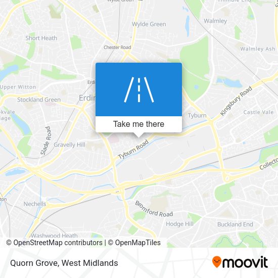 Quorn Grove map