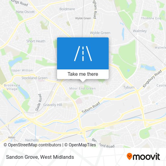 Sandon Grove map