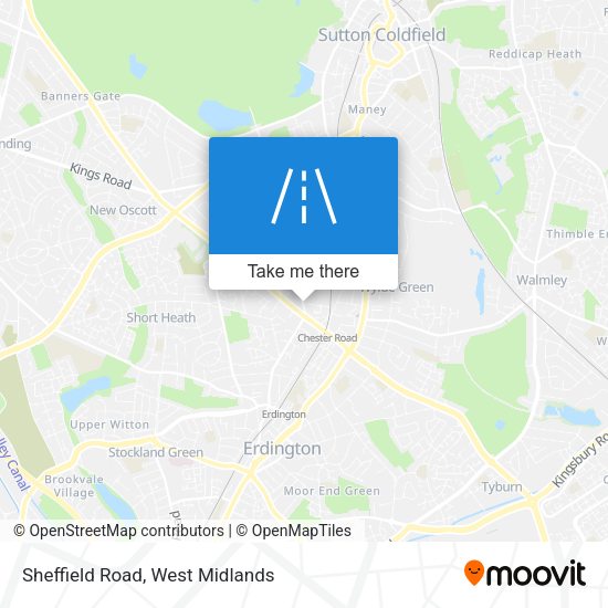 Sheffield Road map
