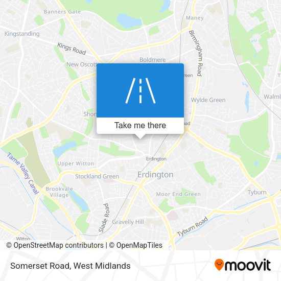 Somerset Road map