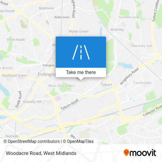 Woodacre Road map