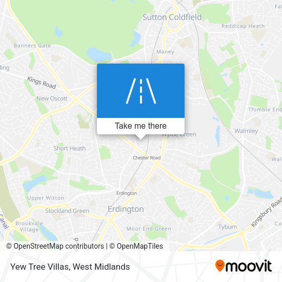 Yew Tree Villas map