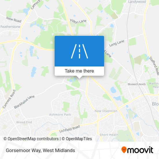 Gorsemoor Way map