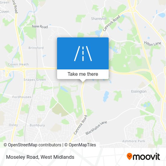 Moseley Road map