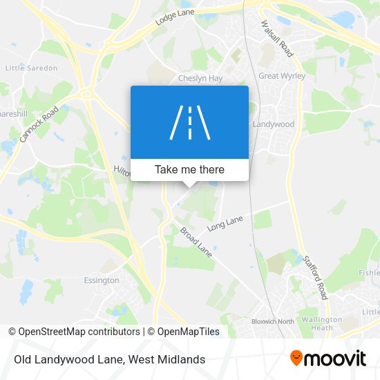 Old Landywood Lane map