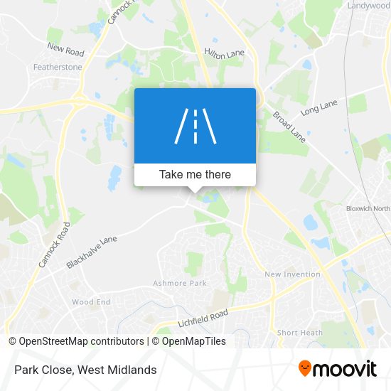 Park Close map