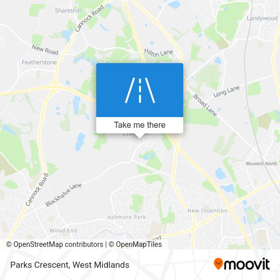 Parks Crescent map