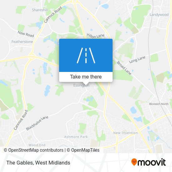 The Gables map