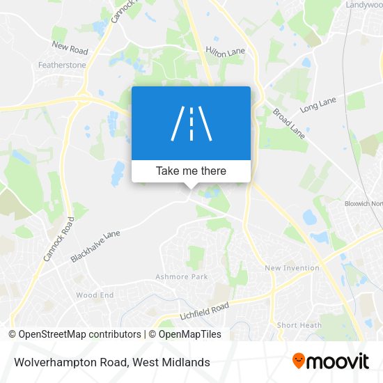 Wolverhampton Road map