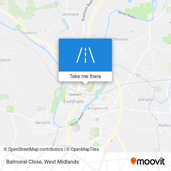 Balmoral Close map
