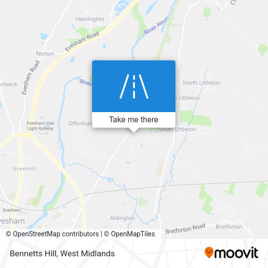 Bennetts Hill map