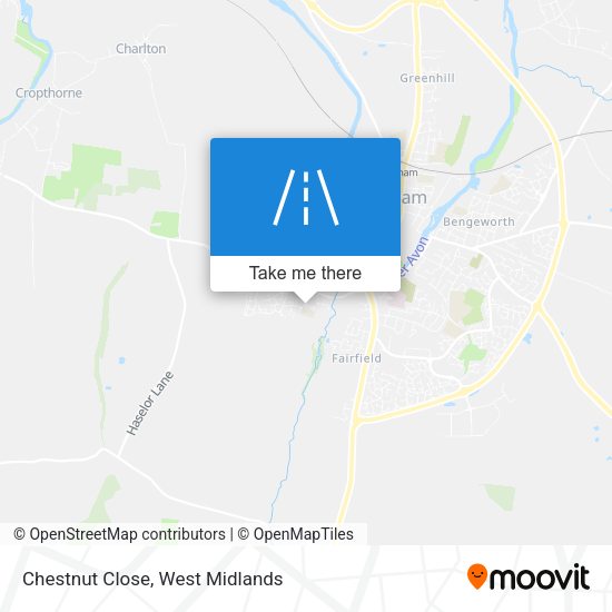Chestnut Close map