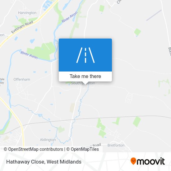 Hathaway Close map