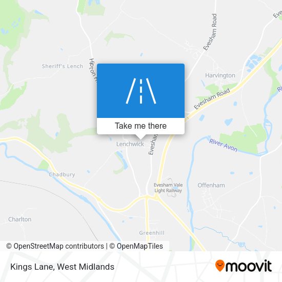 Kings Lane map