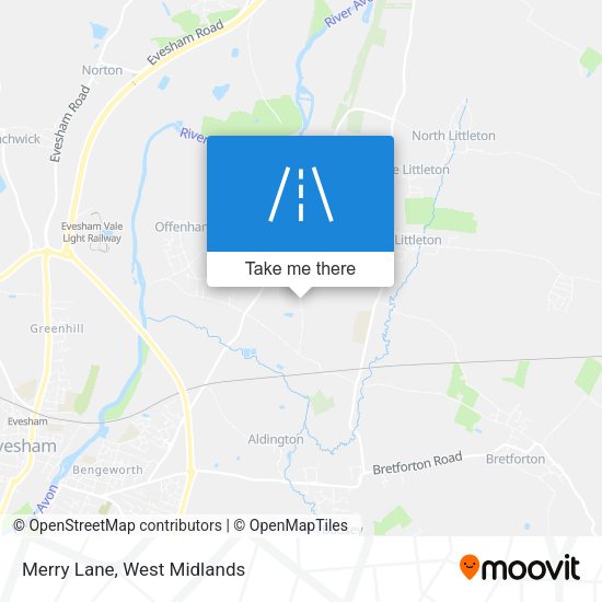 Merry Lane map