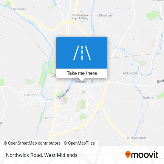 Northwick Road map