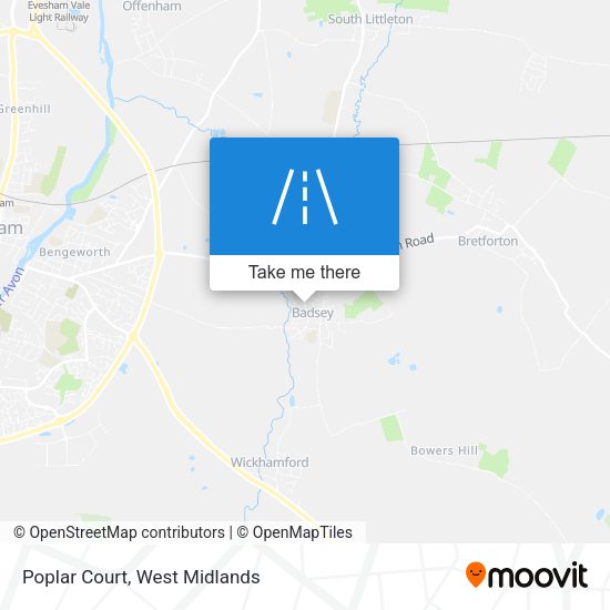 Poplar Court map