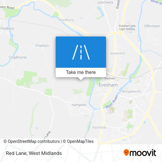 Red Lane map