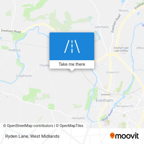 Ryden Lane map