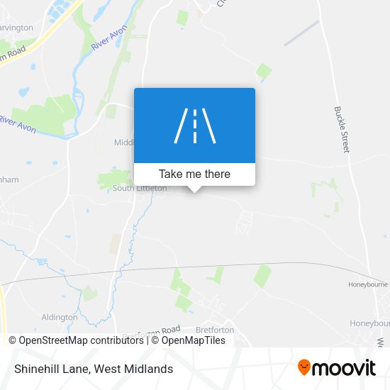 Shinehill Lane map