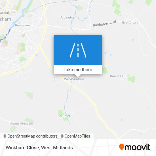 Wickham Close map