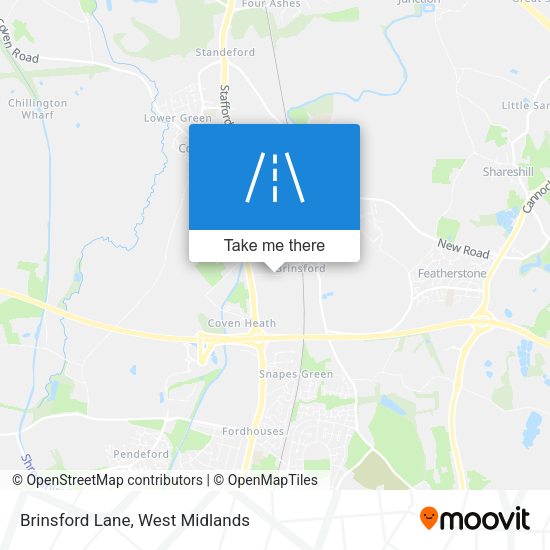Brinsford Lane map