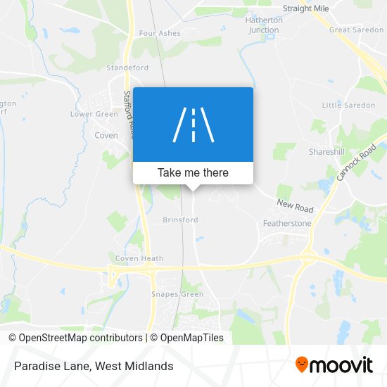 Paradise Lane map