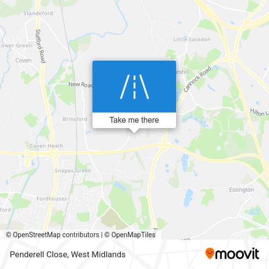 Penderell Close map