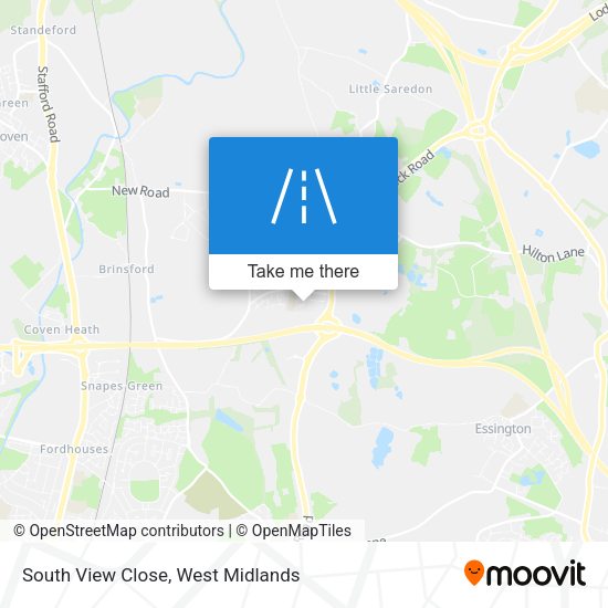 South View Close map