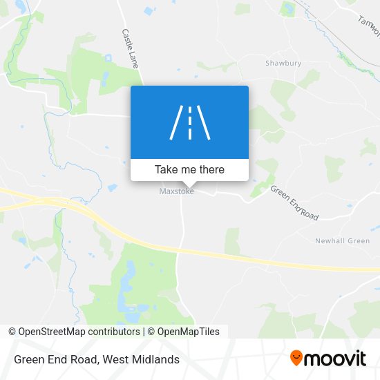 Green End Road map