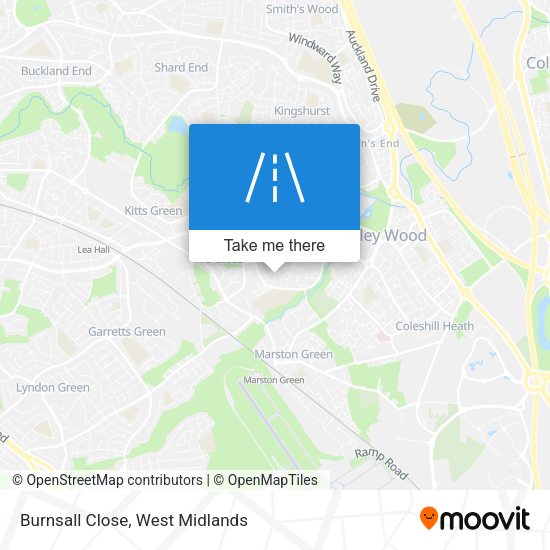 Burnsall Close map