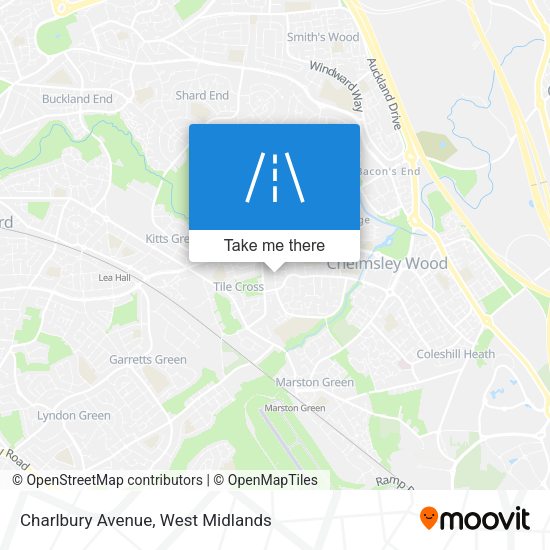 Charlbury Avenue map