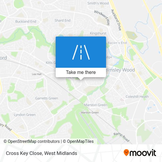Cross Key Close map