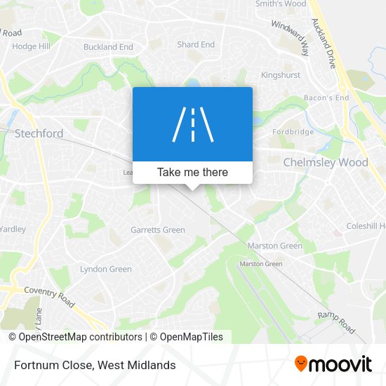 Fortnum Close map